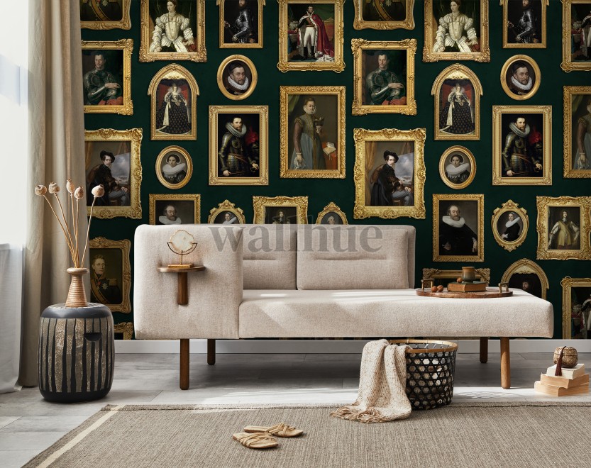 Renaissance Portrait Gallery Wallpaper Mural