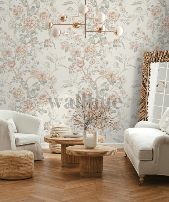 Elegant Peony Garden Wallpaper Mural