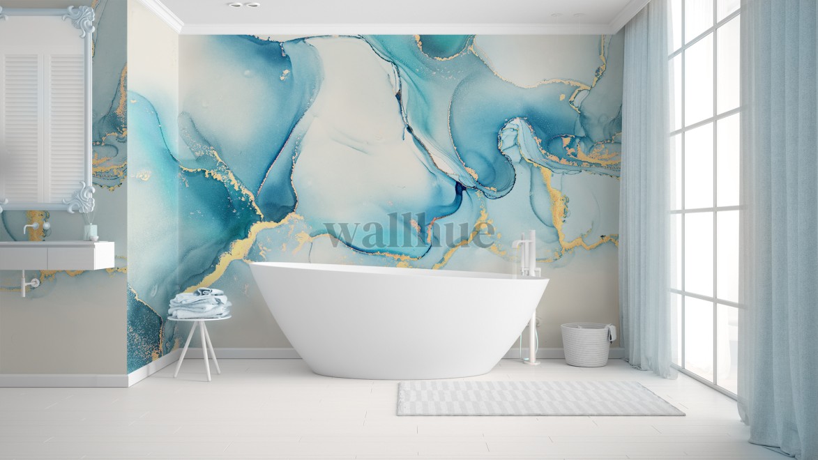 Abstract Luxury Marble Swirls Wallpaper Mural