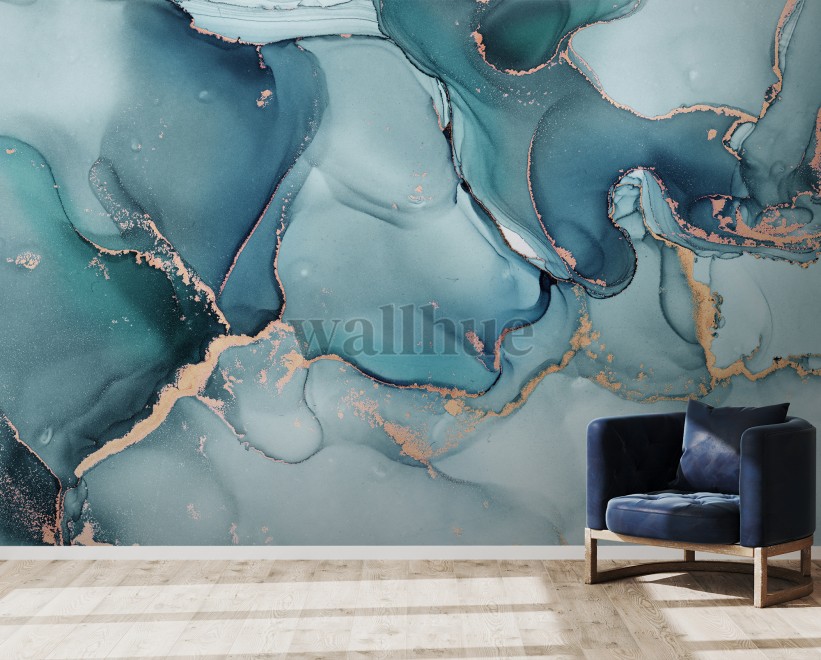 Abstract Luxury Marble Swirls Wallpaper Mural