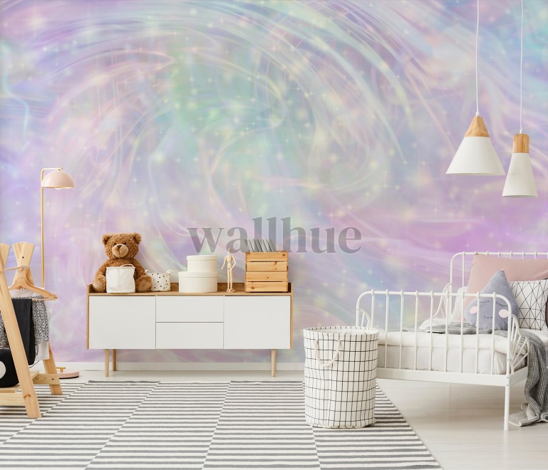 Magical Swirly Sky Kids Wallpaper Mural