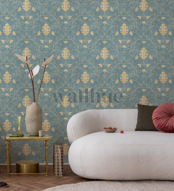 Elegant Floral Vine Pattern Wallpaper Mural