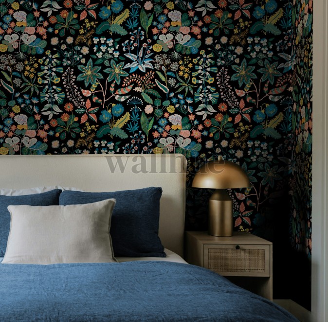 Vintage Dark Botanical Garden Wallpaper Mural Vintage Dark Botanical Garden Wallpaper Mural