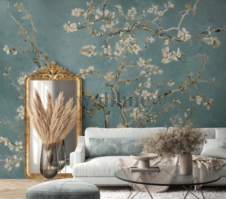 Van Gogh Almond Blossom Oil Paint Wallpaper Mural