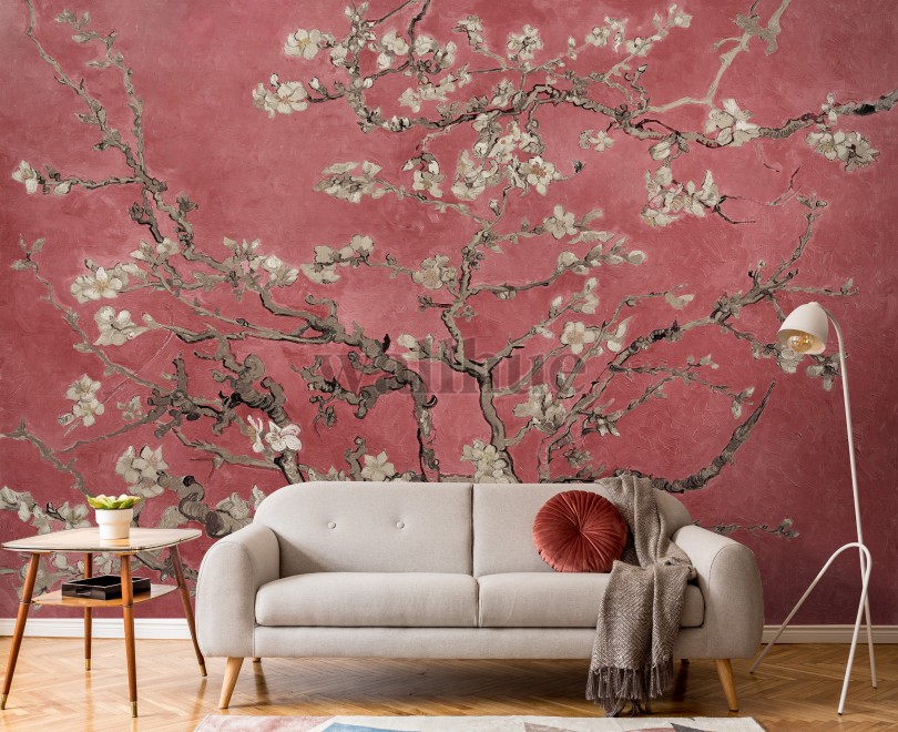 Van Gogh Almond Blossom Oil Paint Wallpaper Mural 