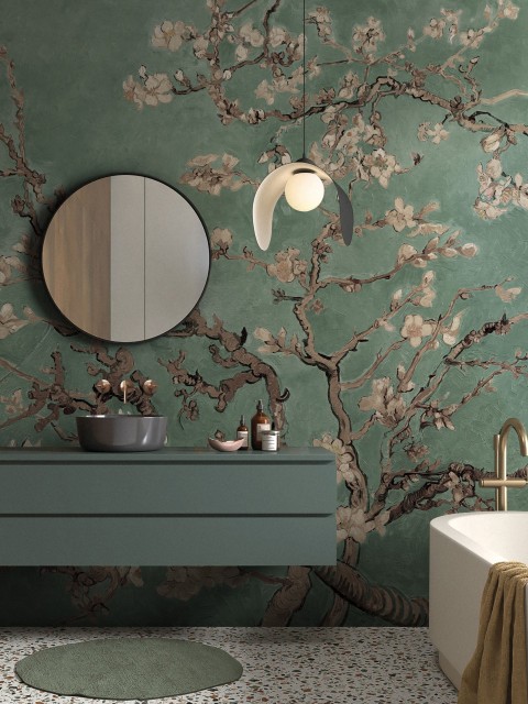 Van Gogh Almond Blossom Oil Paint Wallpaper Mural 