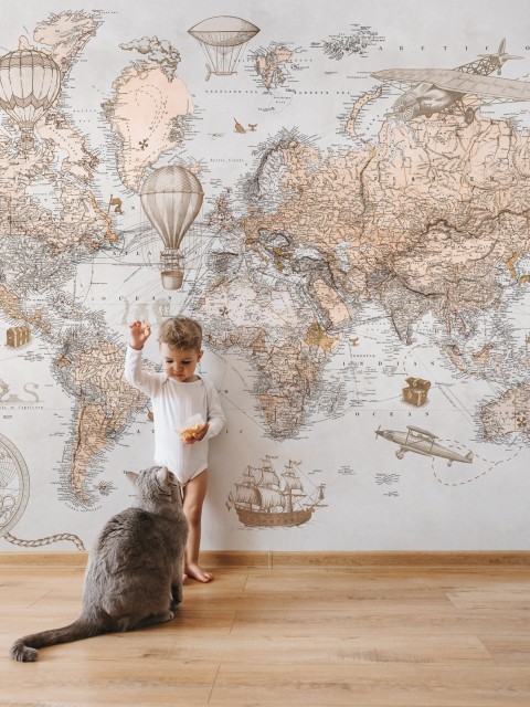 Kids Treasure Map Wallpaper Mural