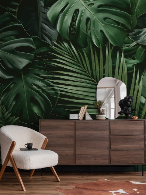 Tropical Jungle Leaves Wallpaper Mural