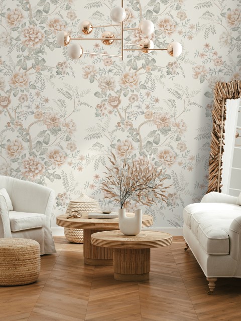 Elegant Peony Garden Wallpaper Mural