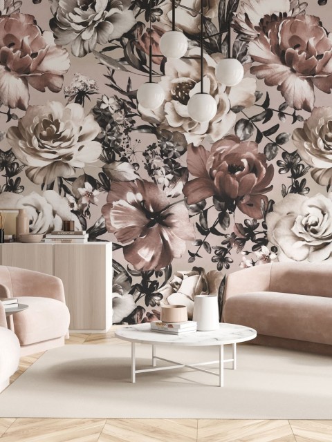 Elegant Peony Whispers Wallpaper Mural