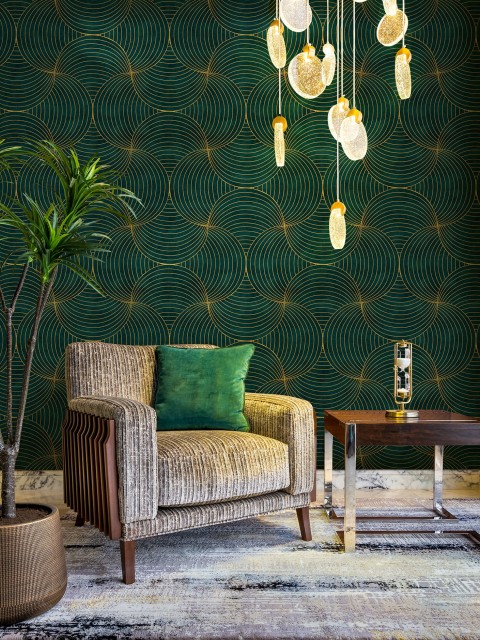 Geometric Circles Deluxe Wallpaper Mural