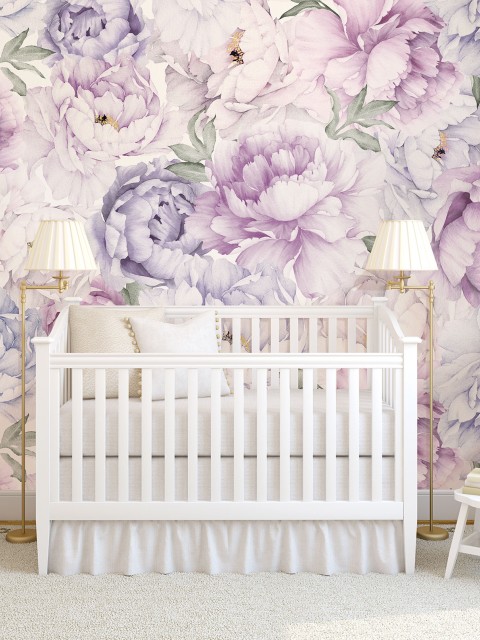 Elegant Peony Blossom Wallpaper Mural