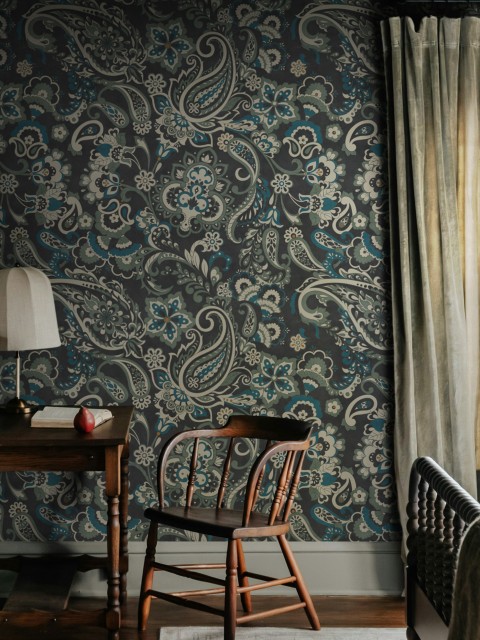 Vintage Floral Paisley Wallpaper Mural