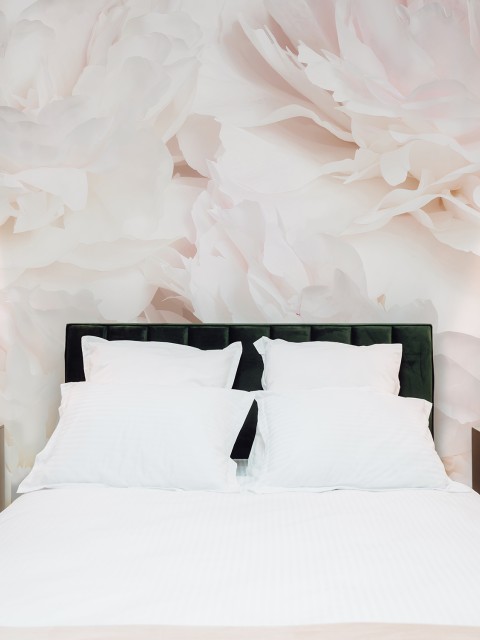 Soft Blush Peony Petals Luxurious Wallpaper Mural