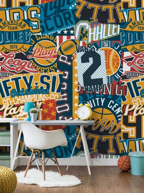 Sport Collage Championship Wallpaper Mural