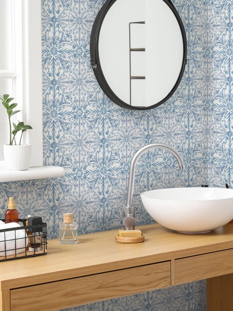 Elegant Moroccan Tile Pattern Wallpaper Mural