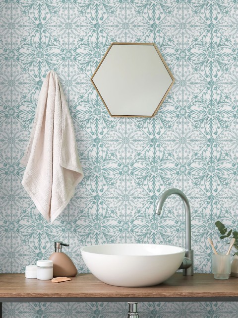 Elegant Moroccan Tile Pattern Wallpaper Mural