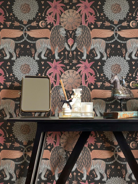 Mystical Winged Lions Wallpaper Mural