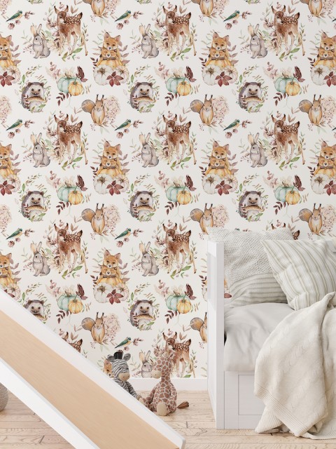Enchanted Forest Animals Wallpaper Mural