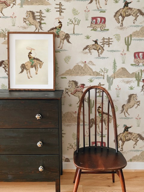 Western Cowboy Horses Adventure Wallpaper Mural