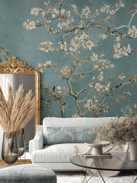 Van Gogh Almond Blossom Oil Paint Wallpaper Mural