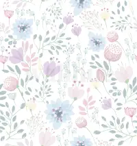 Delicate Floral Bloom Wallpaper Mural