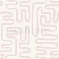 Abstract Minimalist Maze Pattern Wallpaper Mural