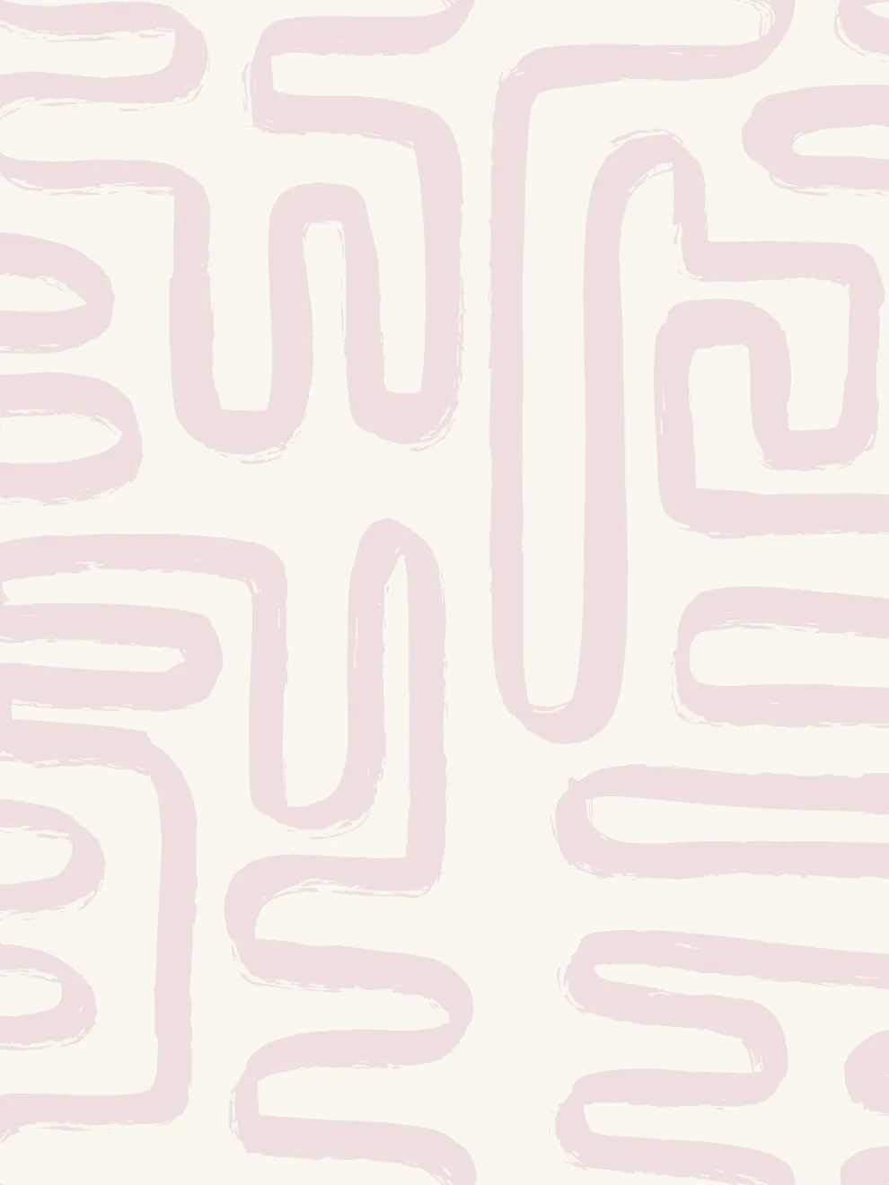 Abstract Minimalist Maze Pattern Wallpaper Mural
