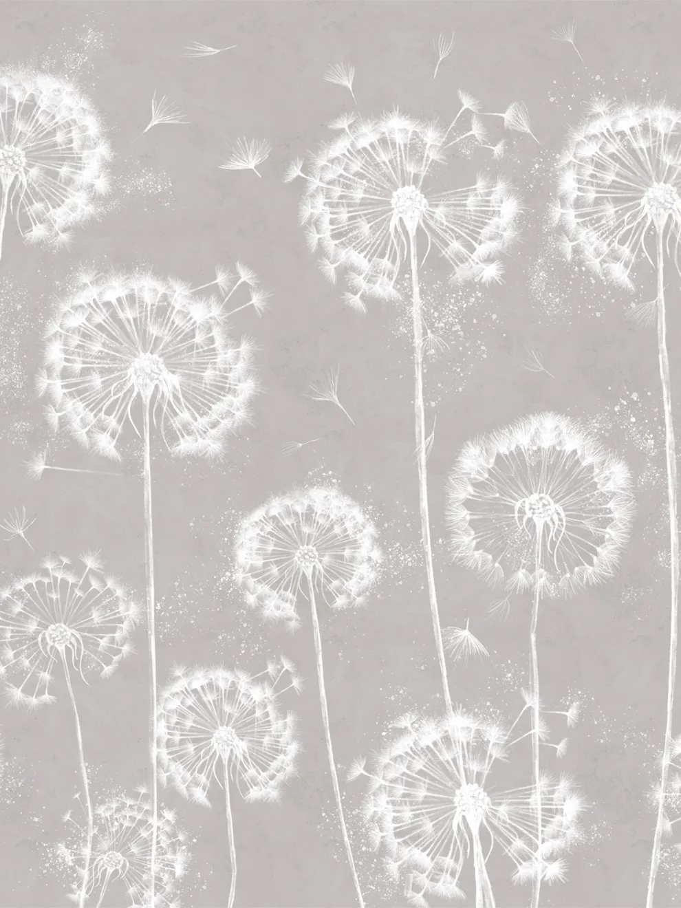 Serene Dandelion Wisps Kids Room Wallpaper