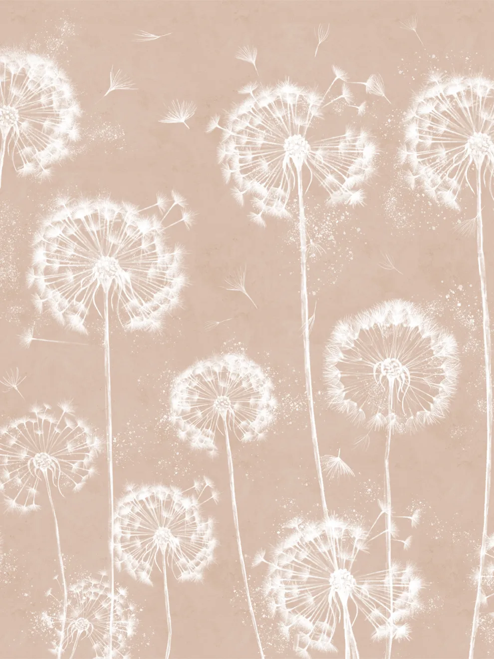 Serene Dandelion Wisps Kids Room Wallpaper