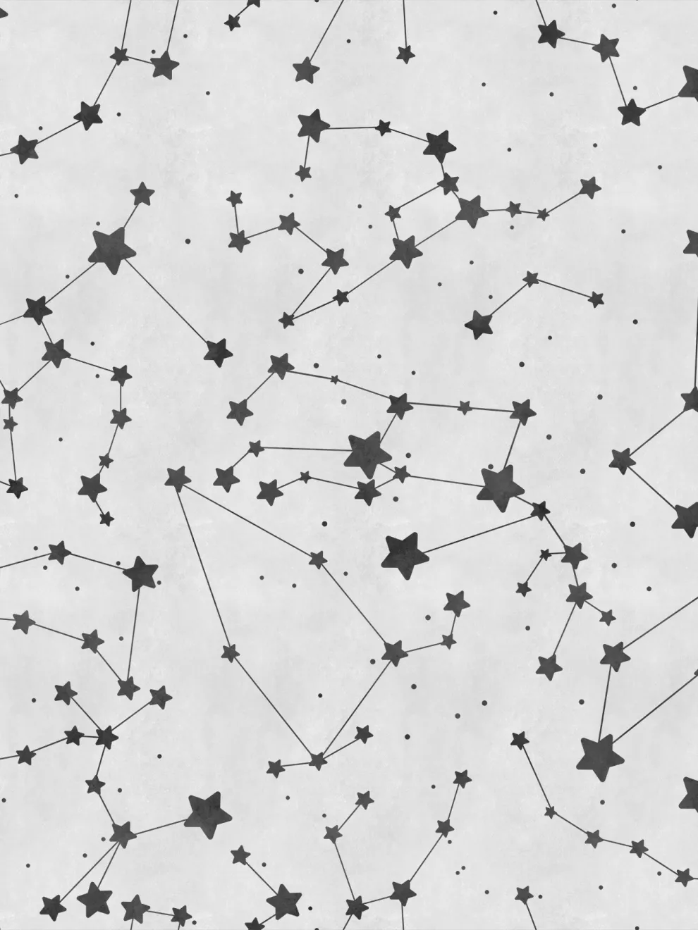 Astronomical Star Patterns Kids Room Wallpaper