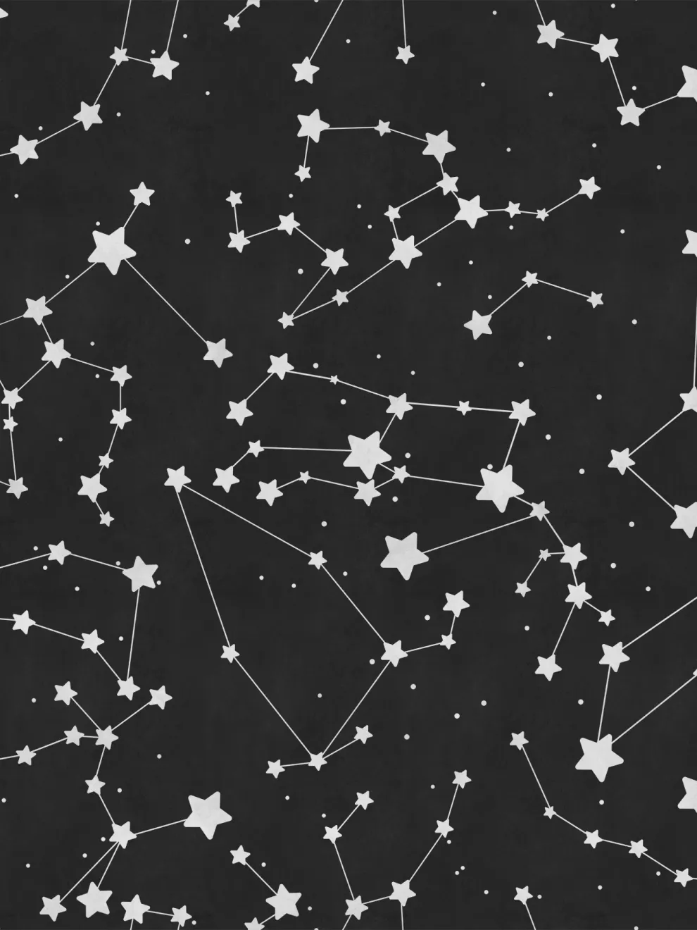 Astronomical Star Patterns Kids Room Wallpaper