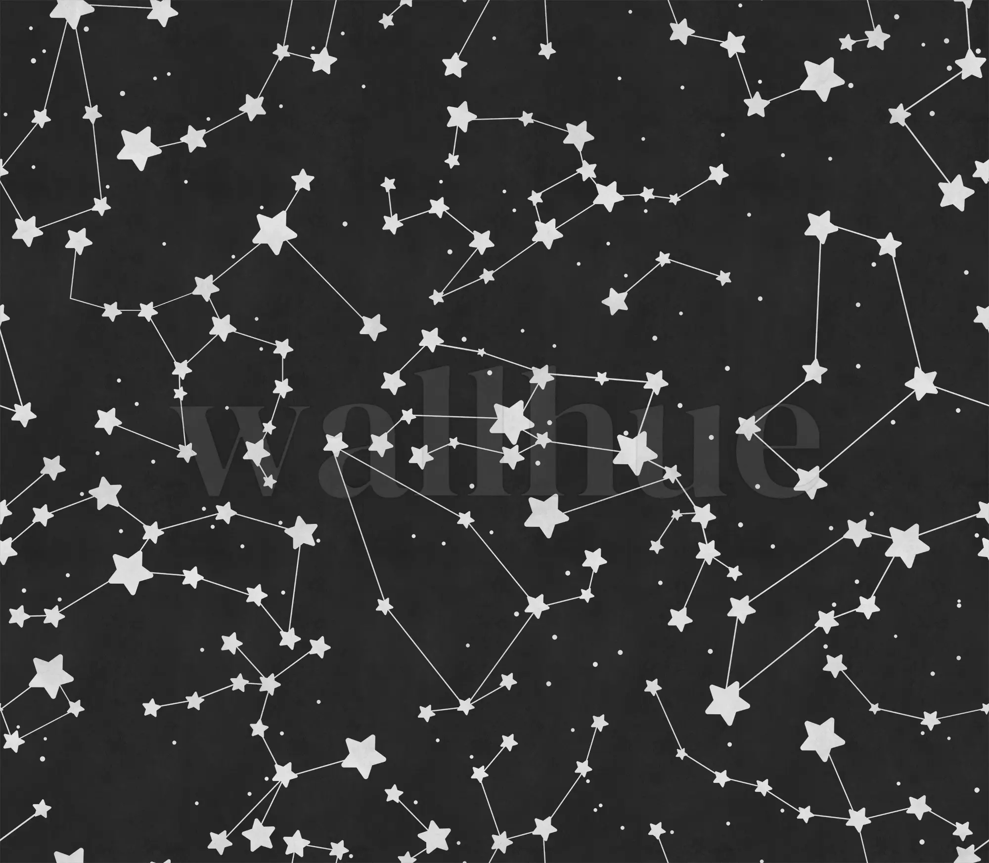 Astronomical Star Patterns Kids Room Wallpaper