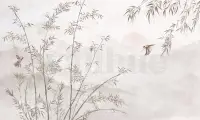 Chinese Bamboo Landscape Wallpaper Mural