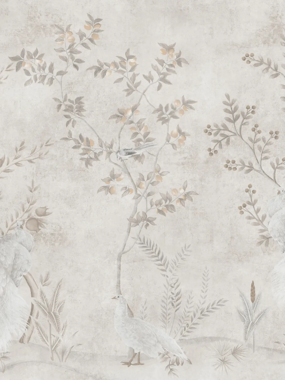 Majestic Peacock Paradise Wallpaper Mural