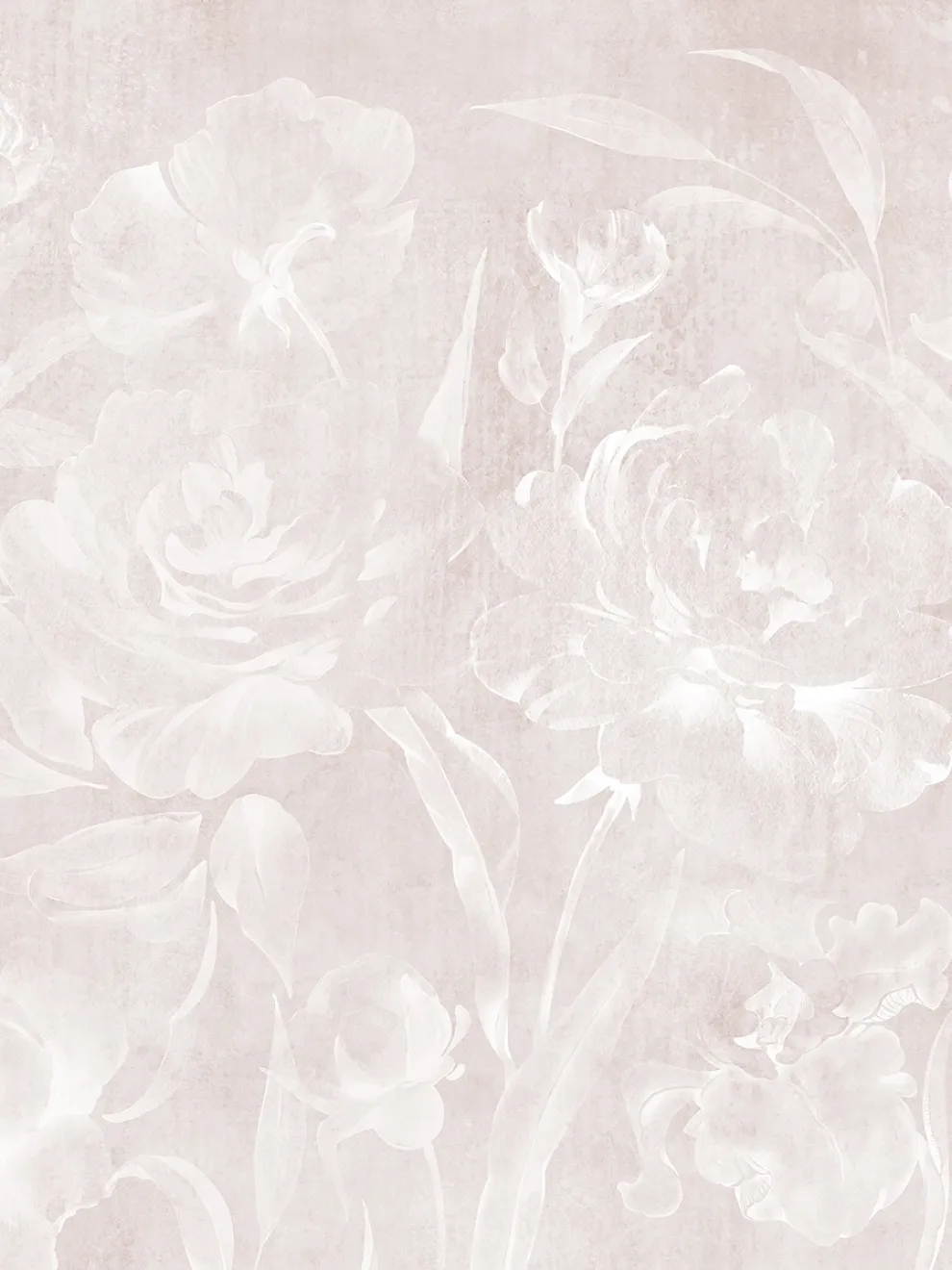 Soft Bohemian Elegance Flower Wallpaper Mural