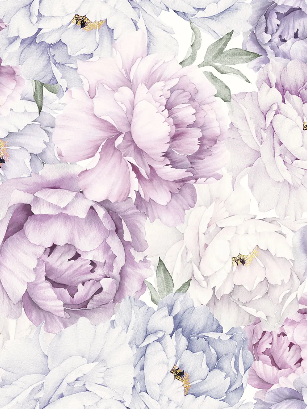 Elegant Peony Blossom Wallpaper Mural