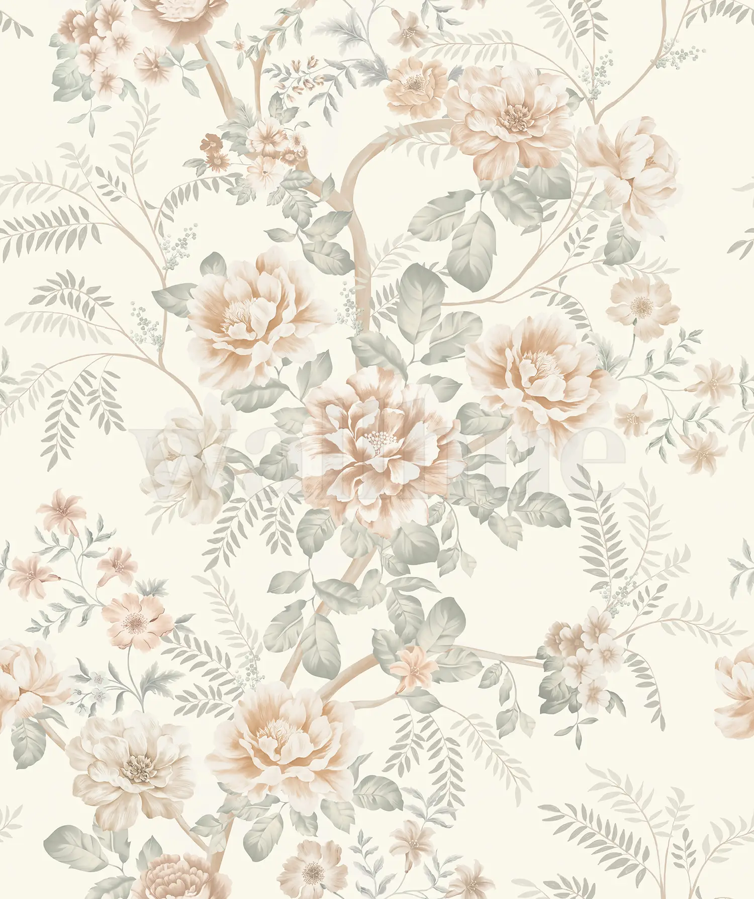 Elegant Peony Garden Wallpaper Mural