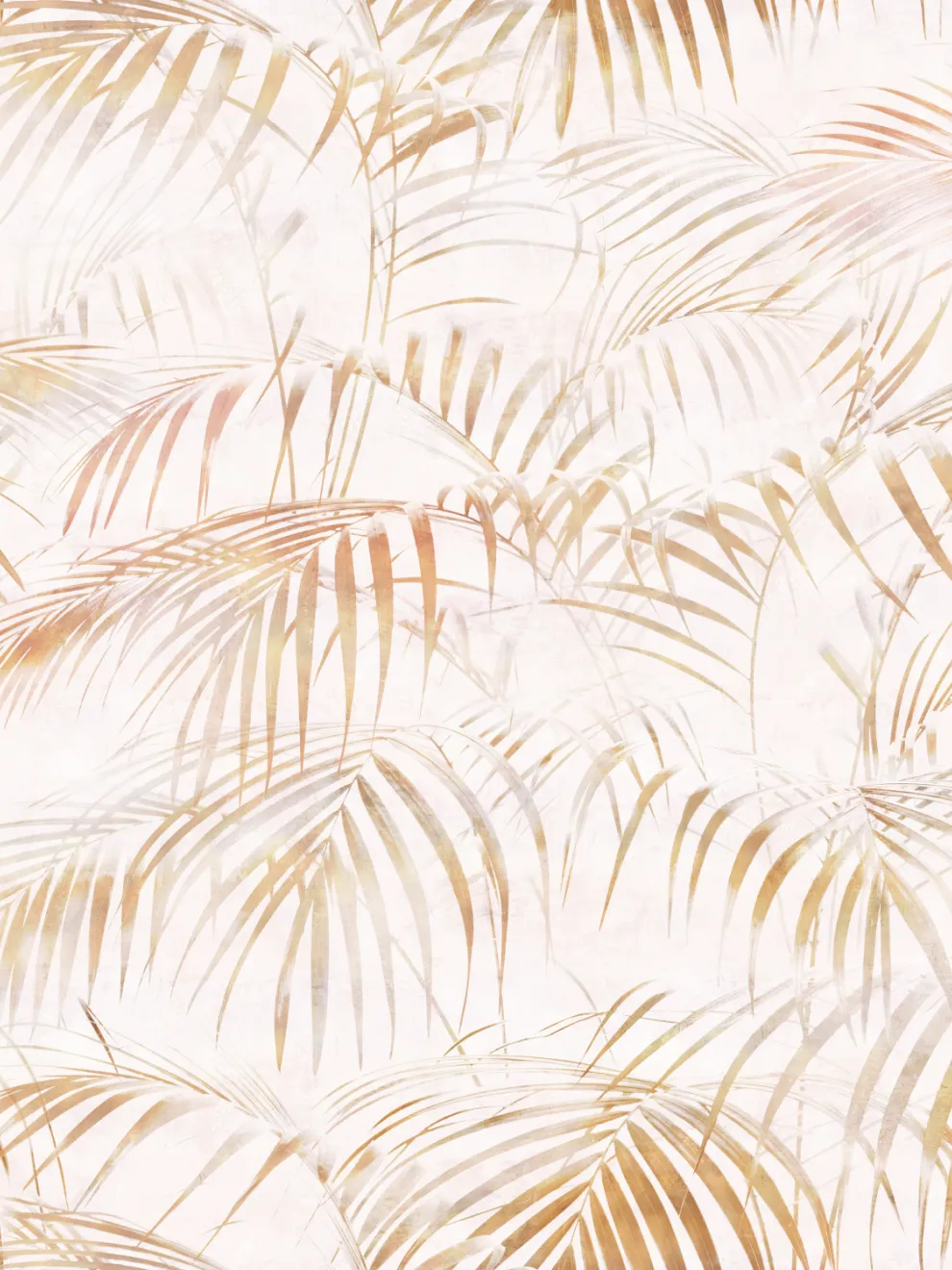 Tropical Palm Leaves Wallpaper Mural
