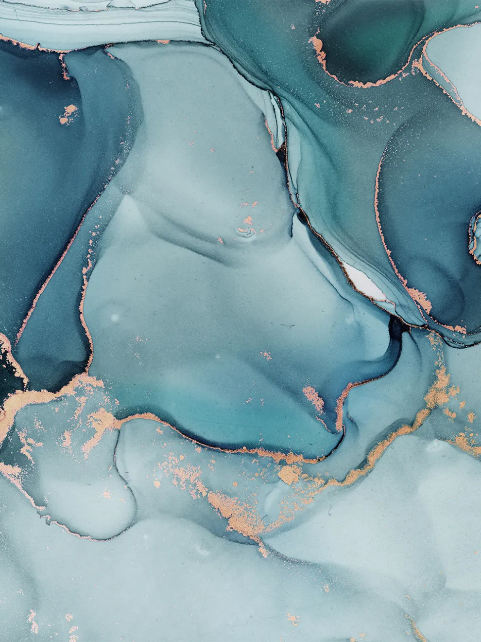 Abstract Luxury Marble Swirls Wallpaper Mural