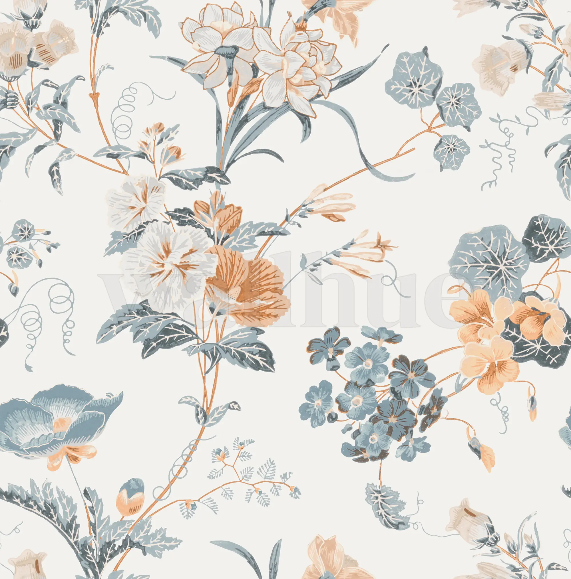 Botanical Garden Fresco Wallpaper Mural