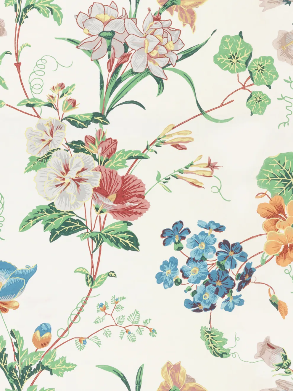 Botanical Garden Fresco Wallpaper Mural