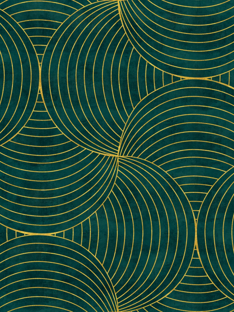 Geometric Circles Deluxe Wallpaper Mural