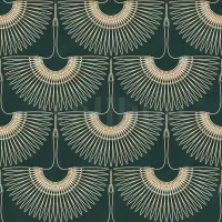 Japanese Crane Harmony Pattern Wallpaper Mural