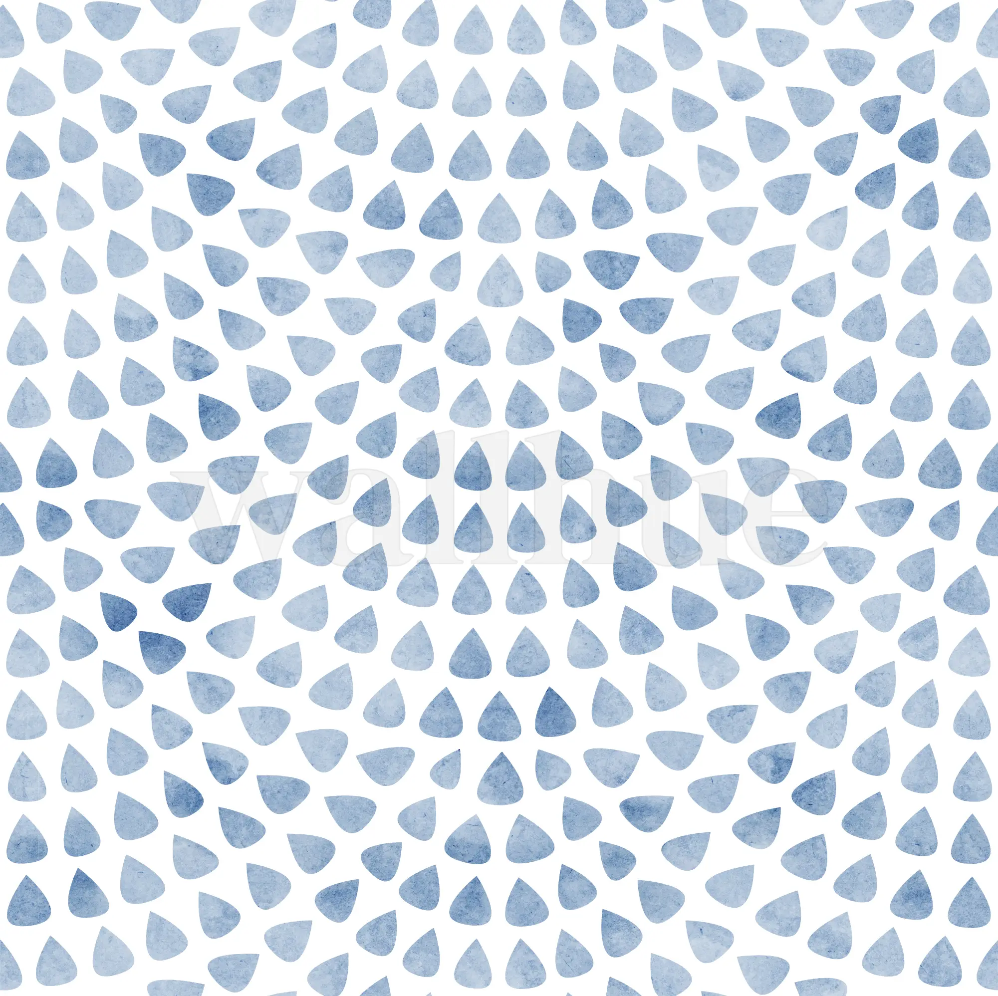Abstract Aqua Raindrop Pattern Wallpaper Mural