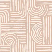 Abstract Minimalist Contour Lines Wallpaper Mural