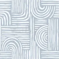 Abstract Minimalist Contour Lines Wallpaper Mural