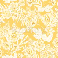 Elegant Watercolor Peony Pattern Wallpaper Mural