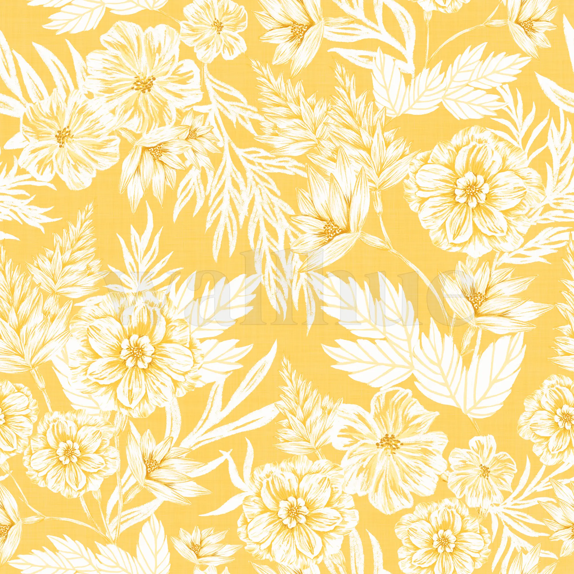 Elegant Watercolor Peony Pattern Wallpaper Mural