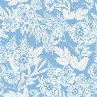 Elegant Watercolor Peony Pattern Wallpaper Mural
